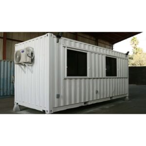 Contenedor de 20 pies modificado como oficina