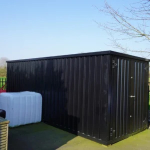 Contenedor desmontable 5 x 2 m – Puerta doble en el lateral de 2 m – RAL 9005