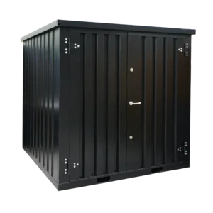 Contenedor desmontable de color, 2 x 2 m – Puerta doble