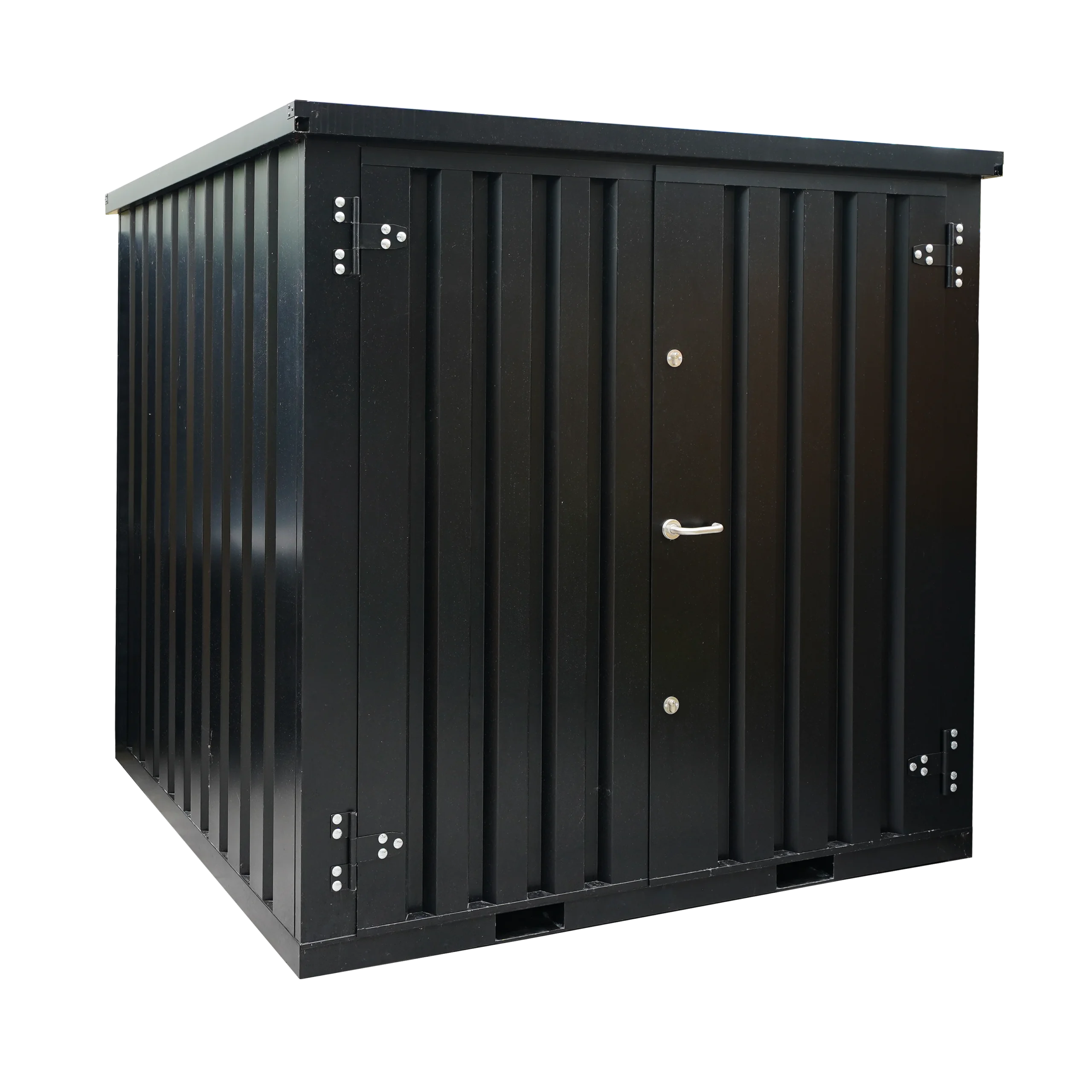 Contenedor desmontable de color, 2 x 2 m – Puerta doble